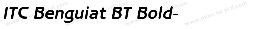 ITC Benguiat BT Bold字体转换